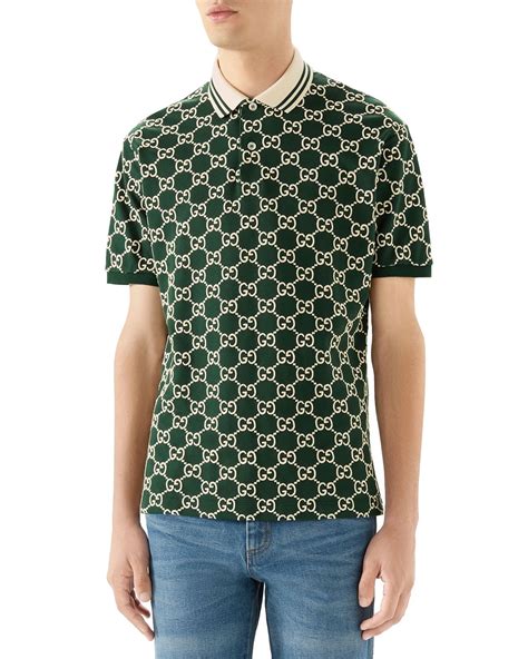 gucci men's short sleeve shirt|Gucci long sleeve polo shirt.